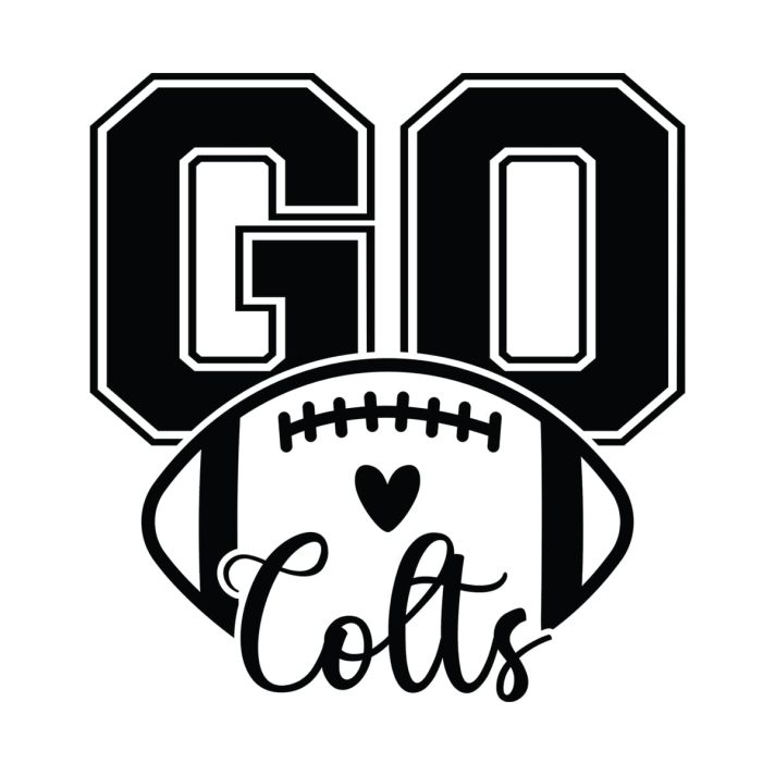 Go Colts Football Svg Png 7669 A