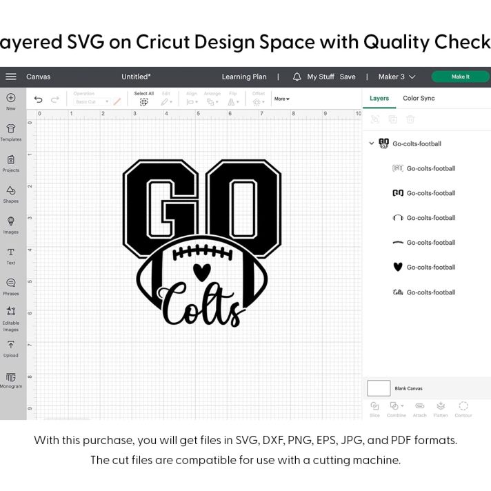 Go Colts Football Svg Png 7669 Cricut