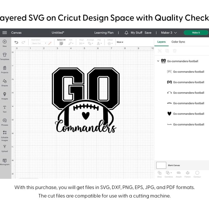 Go Commanders Football Svg Png 7711 Cricut