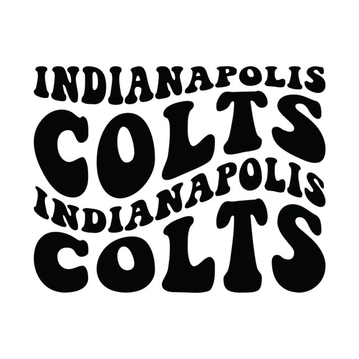 Indianapolis Colts Wavy Stacked Svg Png 7666 A