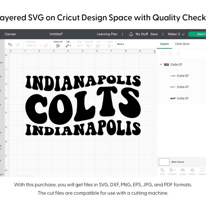 Indianapolis Colts Wavy Svg Png 7663 Cricut