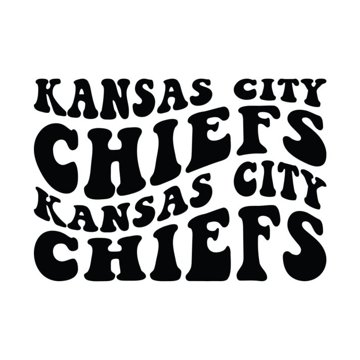 Kansas City Chiefs Wavy Stacked Svg Png 7630 A