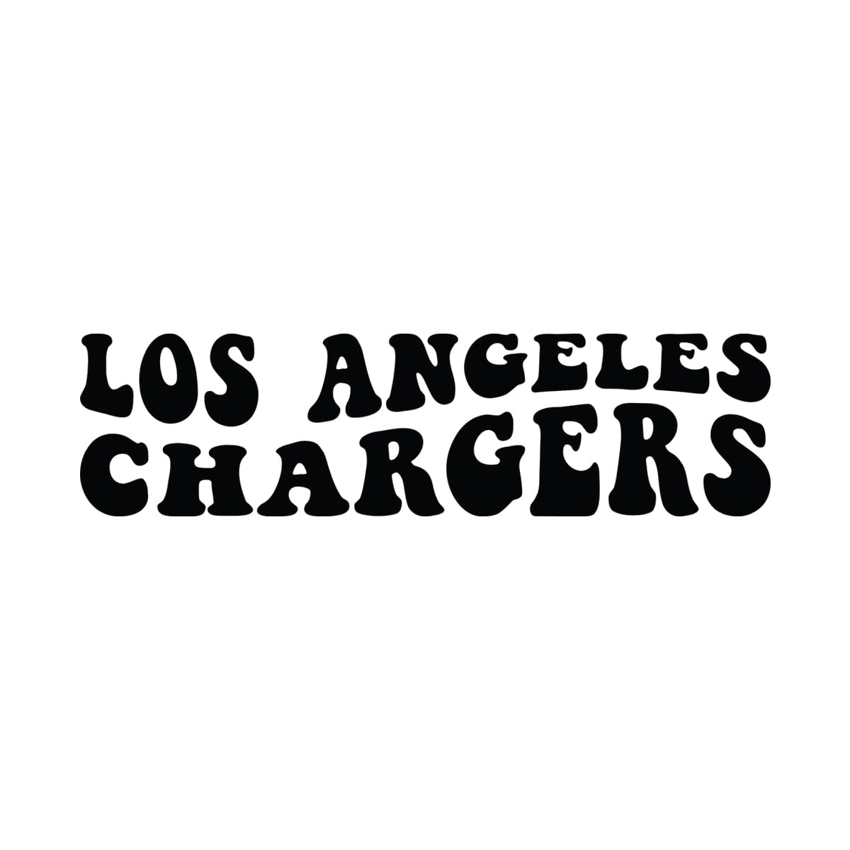 Los Angeles Chargers Wavy Svg Png 7593 A