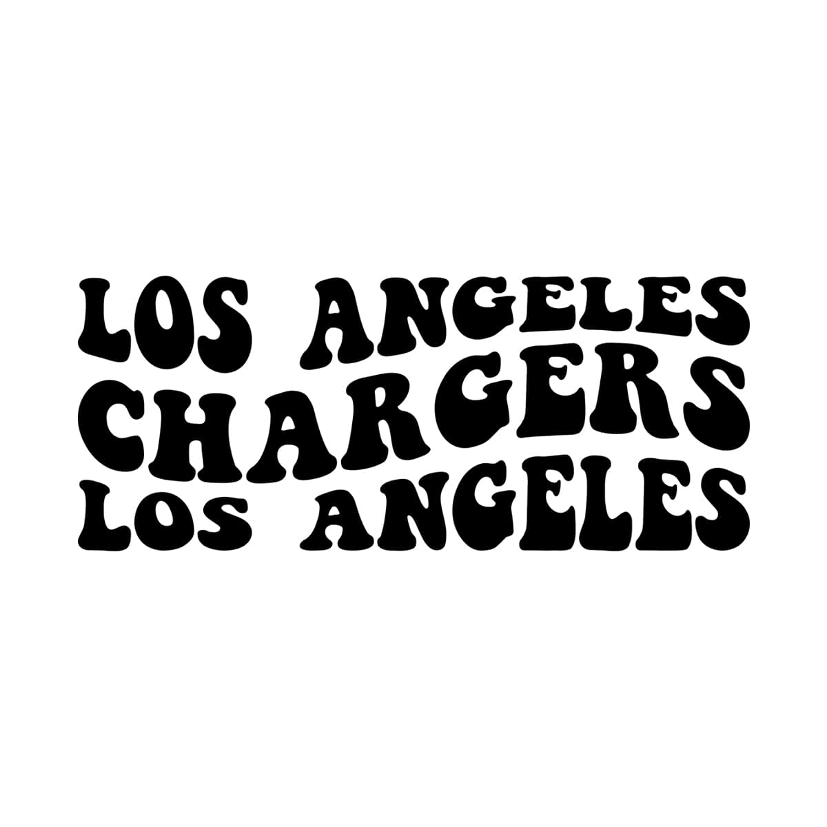 Los Angeles Chargers Wavy Svg Png 7611 A