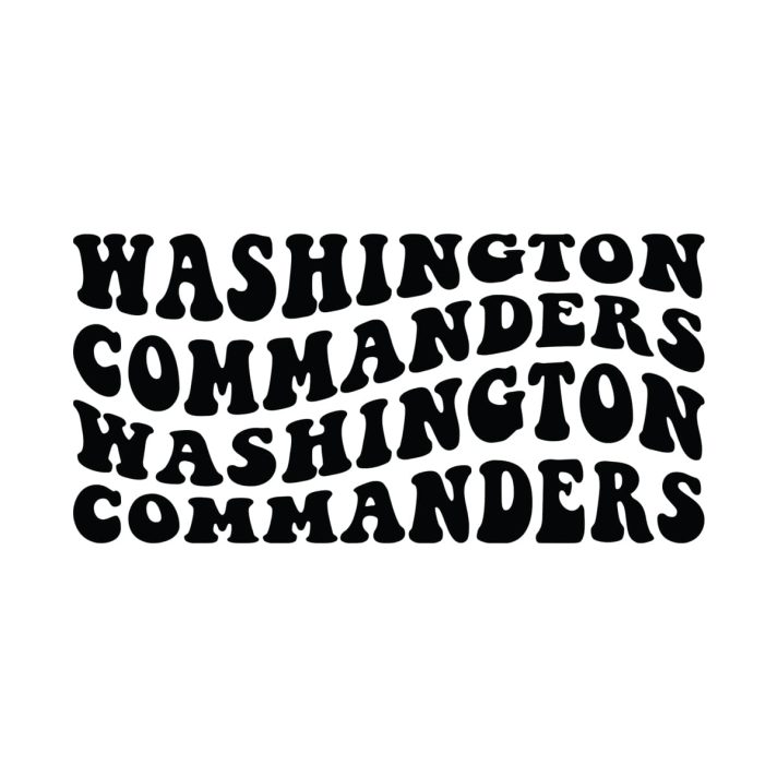 Washington Commanders Wavy Stacked Svg Png 7699 A