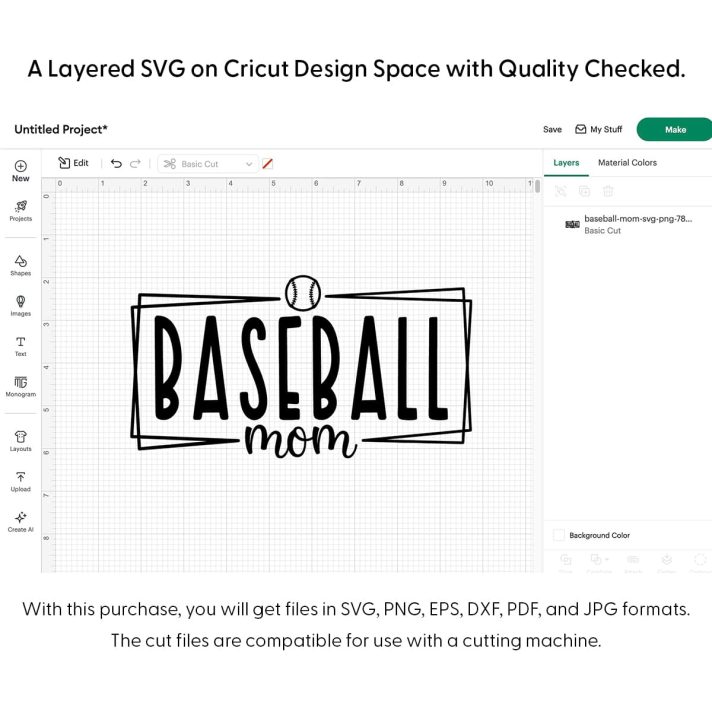 Baseball Mom Svg Png 7828 Cricut