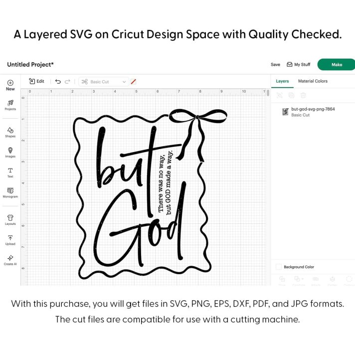 But God Svg Png 7864 Cricut