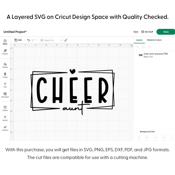 Cheer Aunt Svg Png 7799 Cricut