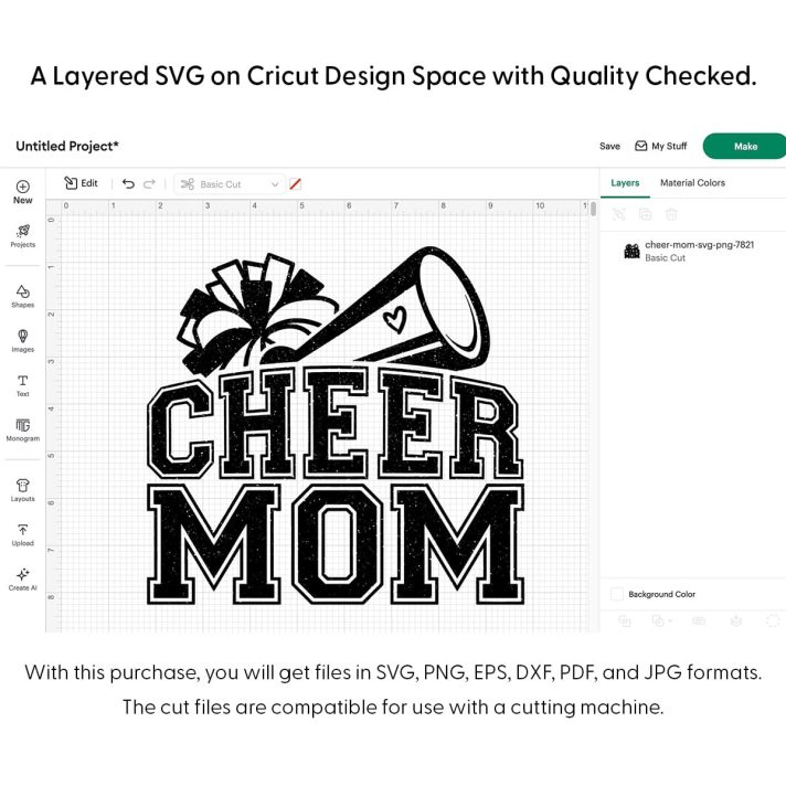 Cheer Mom Svg Png 7821 Cricut
