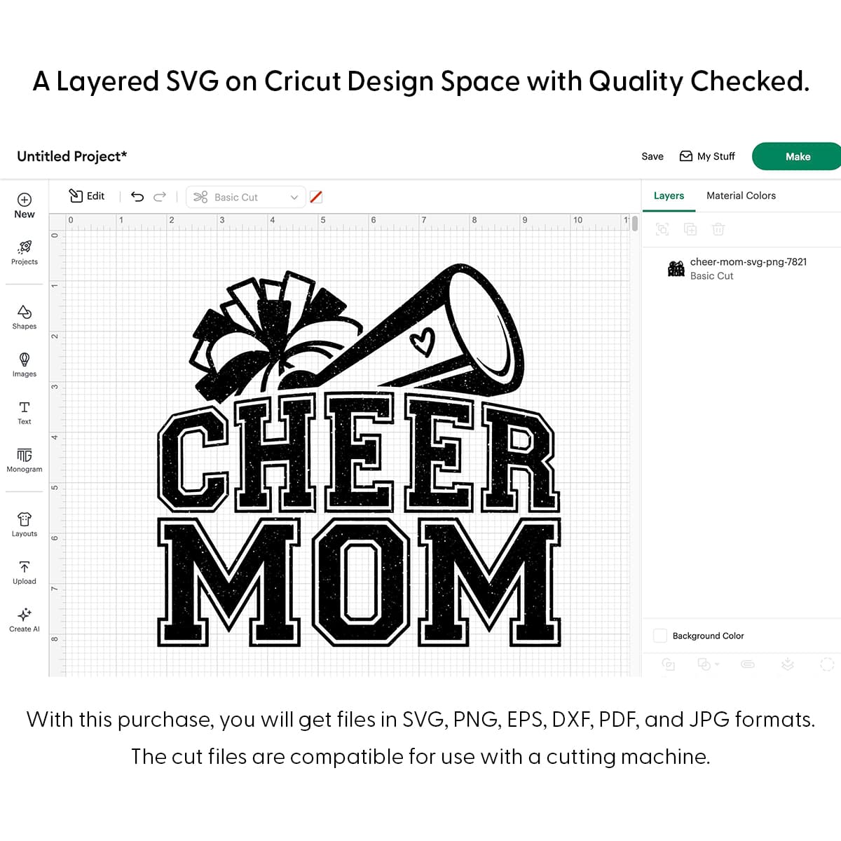 Cheer Mom Svg Png 7821 Cricut