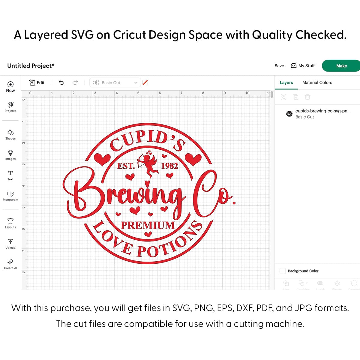 Cupids Brewing Co Svg Png 7779 Cricut