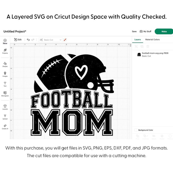 Football Mom Svg Png 7836 Cricut