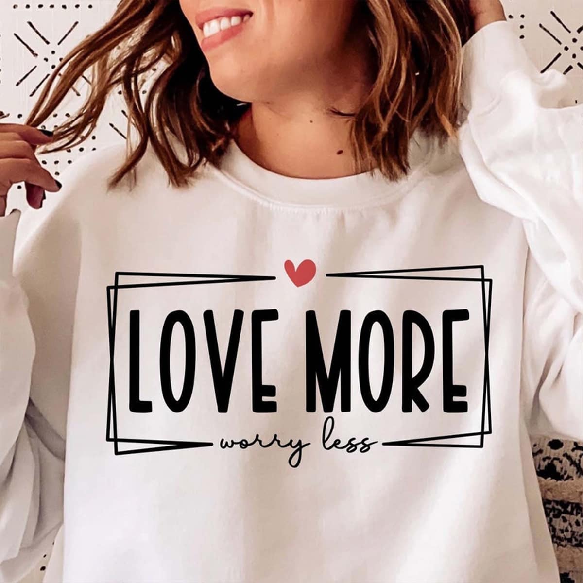 Love More Worry Less Svg Png 7766 A