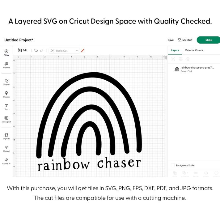 Rainbow Chaser Svg Png 7907 Cricut