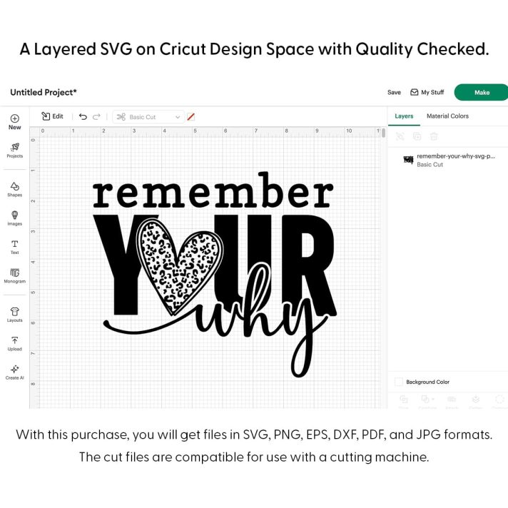 Remember Your Why Svg Png 7883 Cricut