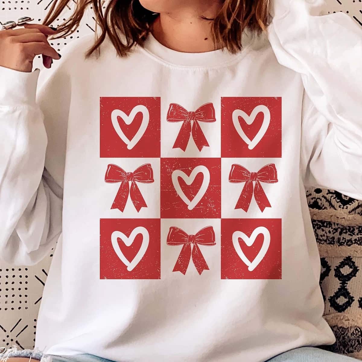 Retro Checkered Valentines Svg Png 7791 A