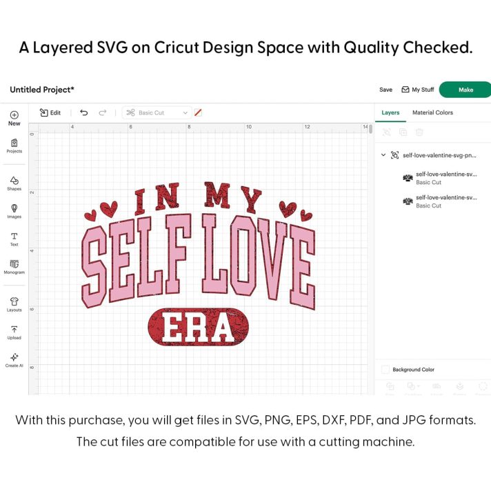 Self Love Valentine Svg Png 7718 Cricut