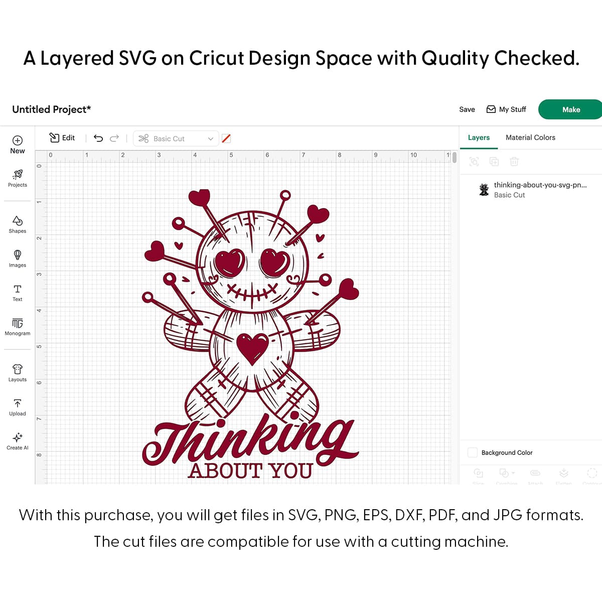 Thinking About You Svg Png 7889 Cricut