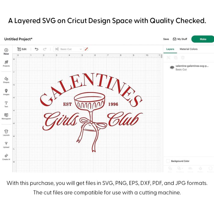 Valentine Galentines Svg Png 7776 Cricut