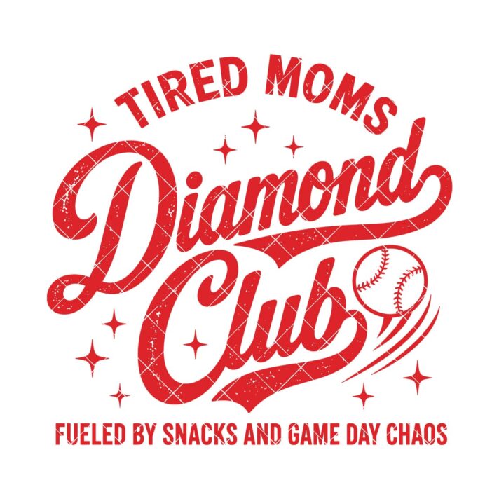 Baseball Mom Sublimation Diamond Club 1328
