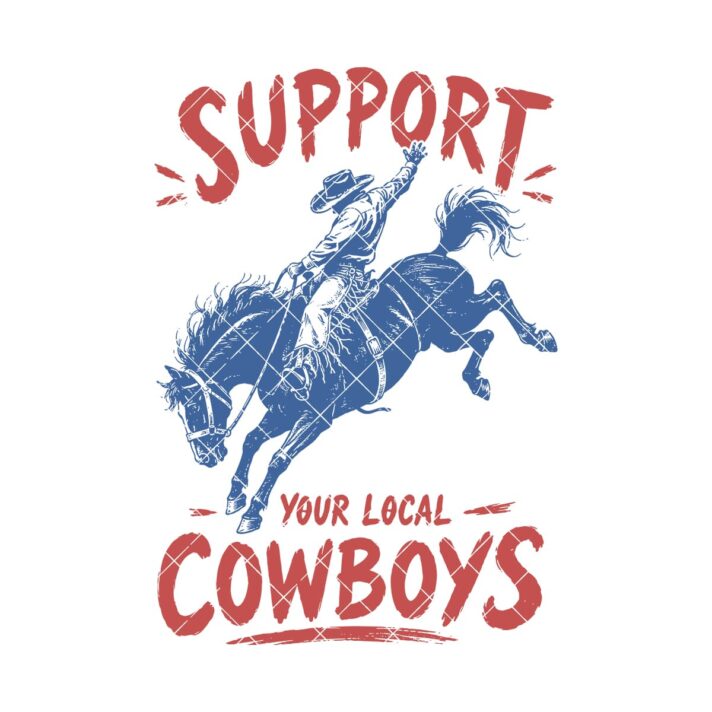 Cowboy Sublimation Design Local Cowboys 1326