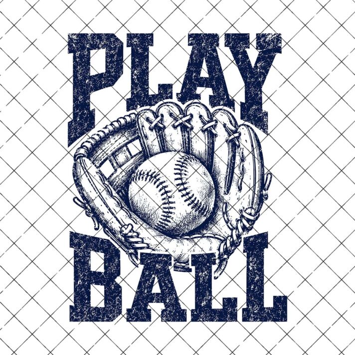 Play Ball Baseball Sublimation Design Png 1341