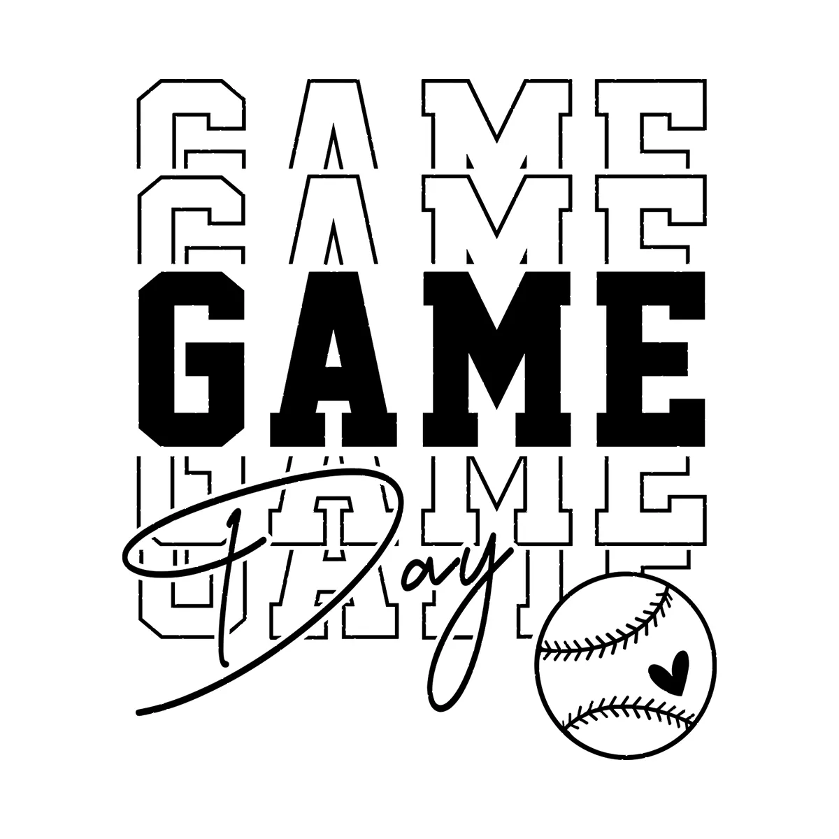 Baseball Game Day Svg Png 1449