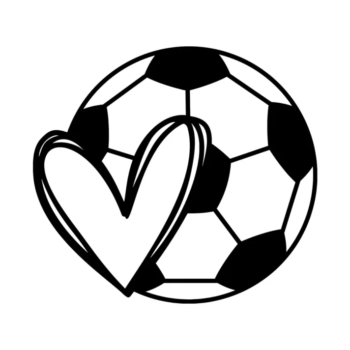 Football Heart Svg Png 1538