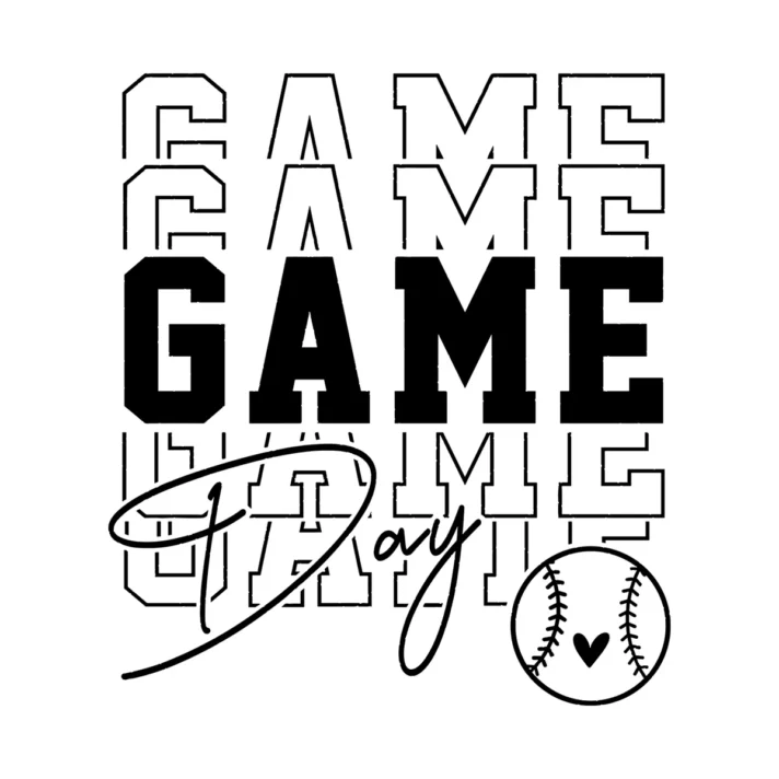 Softball Game Day Svg Png Sublimation Design 1460