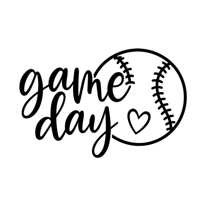 Softball Game Day Svg Sublimation Design 1566