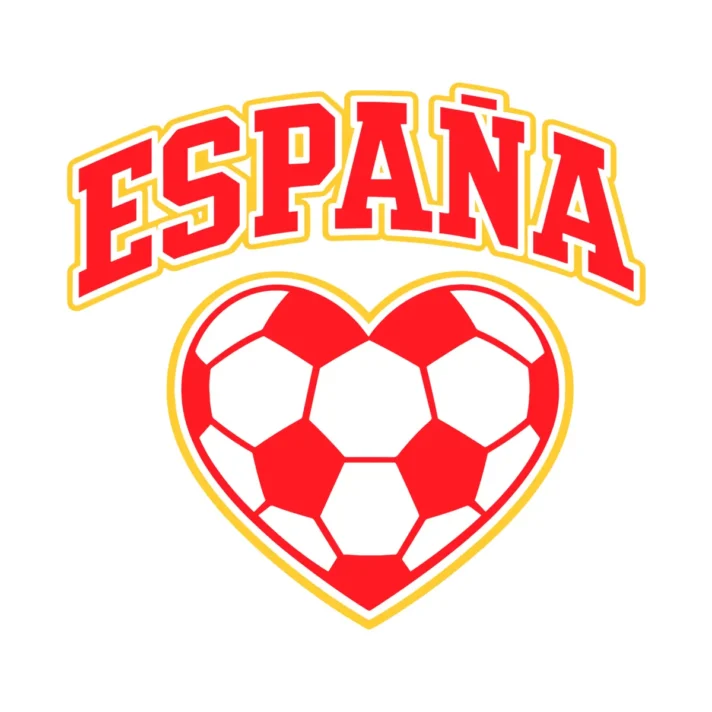 Spain Football Svg Espana Heart Design 1535