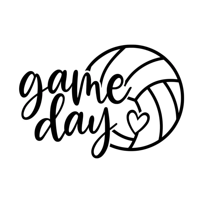 Volleyball Game Day Svg Sublimation Design 1562