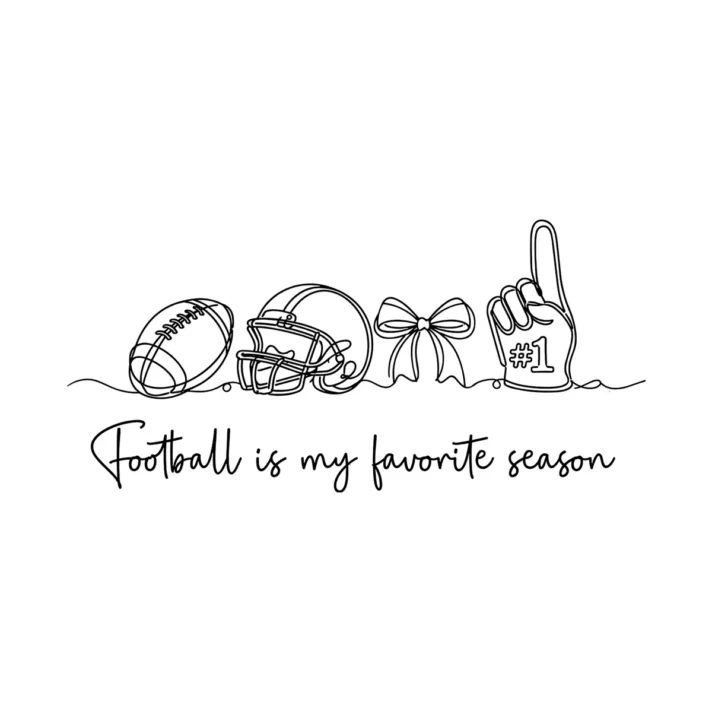 American Football Svg Favorite Season Sublimation 1598