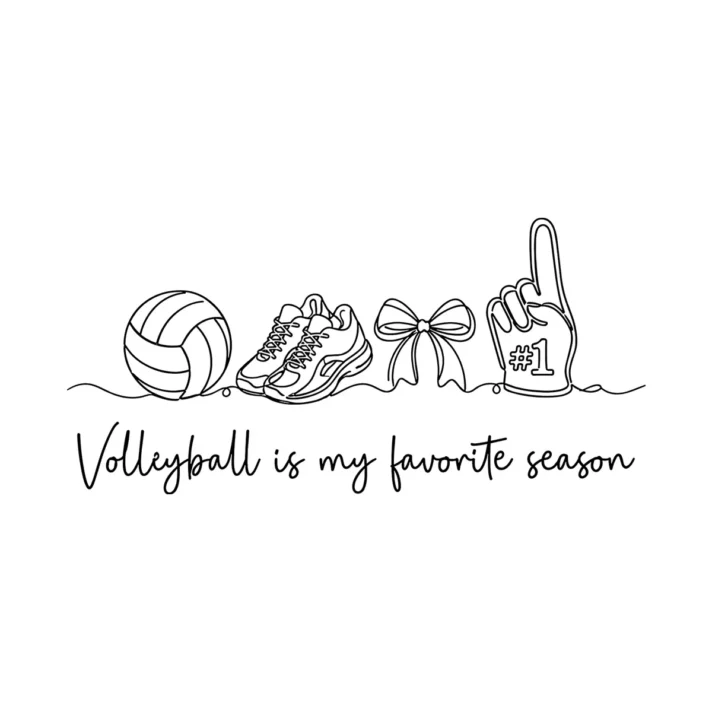Volleyball Svg Sublimation Design 1610