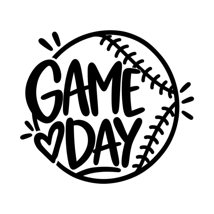 Softball Game Day Svg Sublimation Design 1635