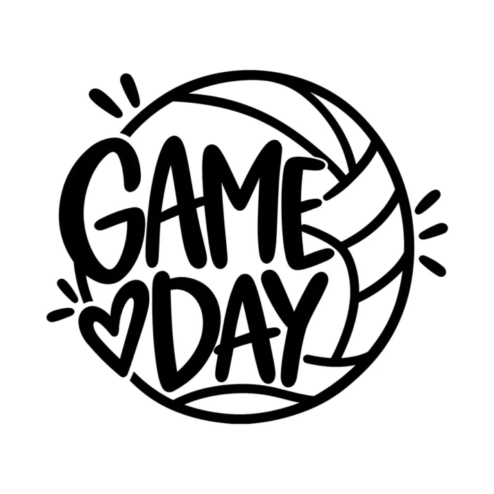 Volleyball Game Day Svg Sublimation Design 1631